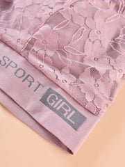 Scallop Trim Lace Bra Wireless