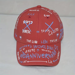 Letter Graffiti Baseball Cap for Men, Women, and Children