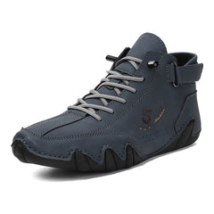 Men's Retro Casual Ankle Sneakers Anti-Skid Slip On Shoes for Outdoor Hiking