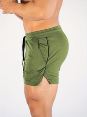 Men's Quick Dry Drawstring Sport Shorts For Outdoor Activities