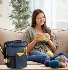 Knitting Bag Yarn Organizer Tote for Needles Crochet
