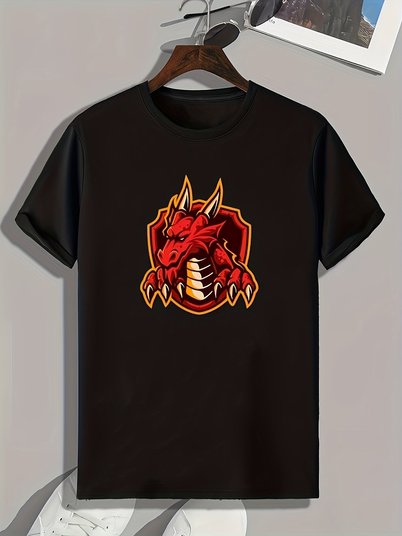 Monster Print Men's Graphic Tshirt for Summer