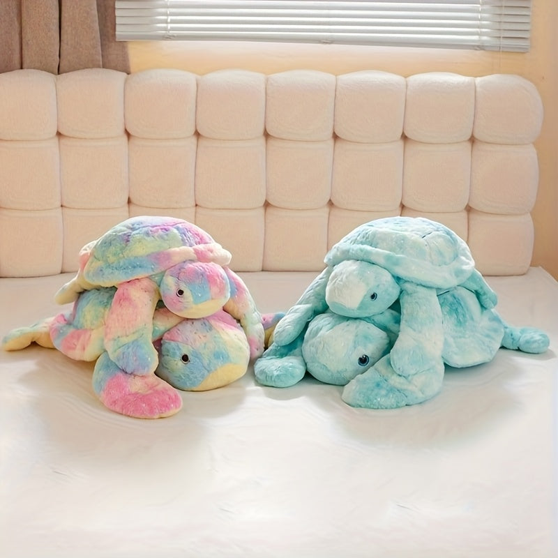 Adorable Sea Turtle Plush Doll Soft Dreamy Colors Stuffed Animal Doll
