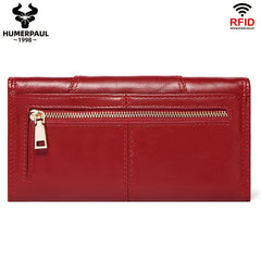 Stylish Women's Wallet with Large Capacity and Zipper Closure