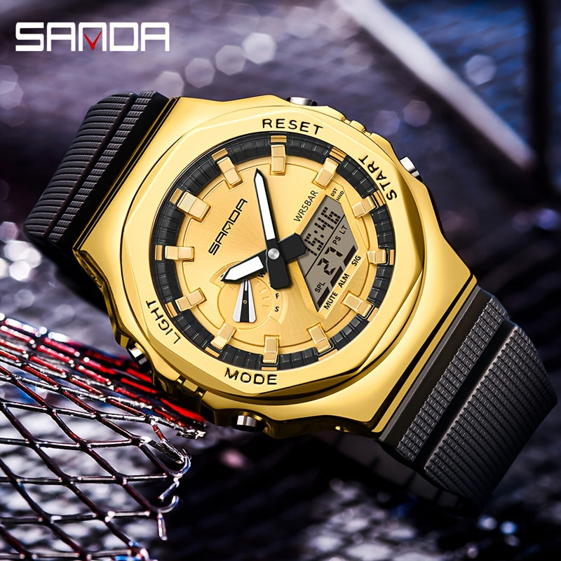Sanda Boy's Metal Sports Watch Glow Functional Gift