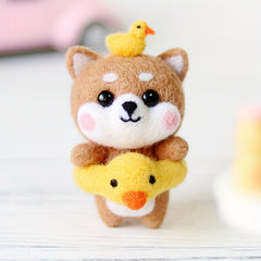Needle Felting Kit: Wool, Needles, Mat, Instructions