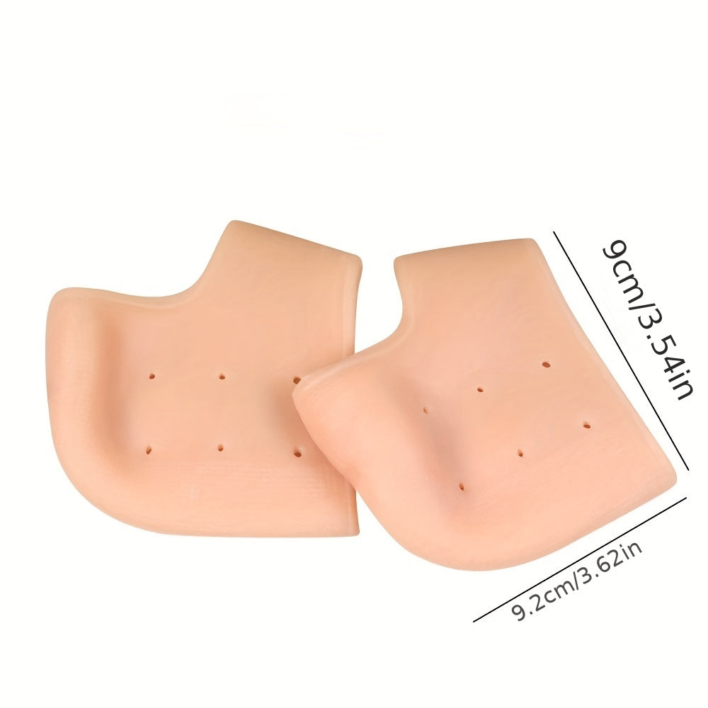 2pcs Silicone Heel Protector for Women & Men - Foot Care for Heel Cracks