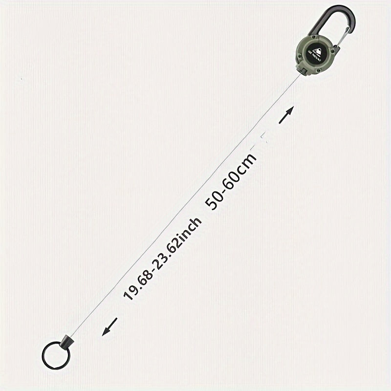 4pcs Retractable Wire Rope Keychain w/ Anti Lost Buckle