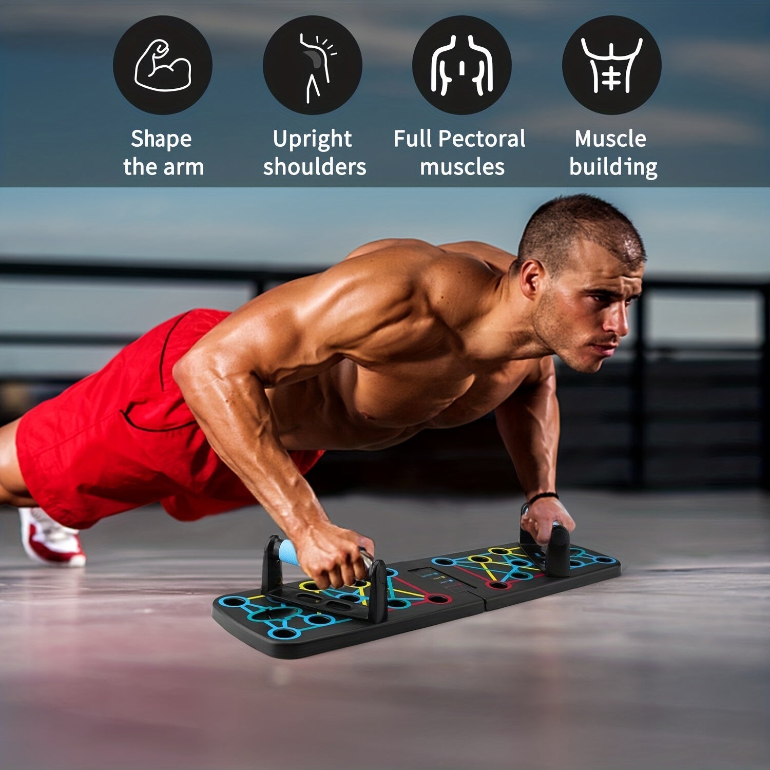 Foldable Push up Board Abdominal Exercise Equipment
