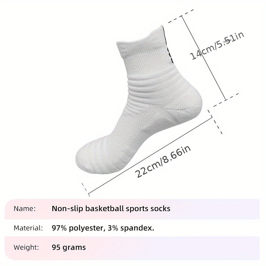 3 Pairs Men's Sport Socks Mesh Comfy Breathable for Training Running
