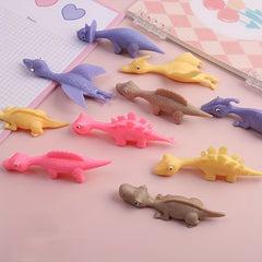 Soft Rubber Dinosaur Finger Slingshot Toy