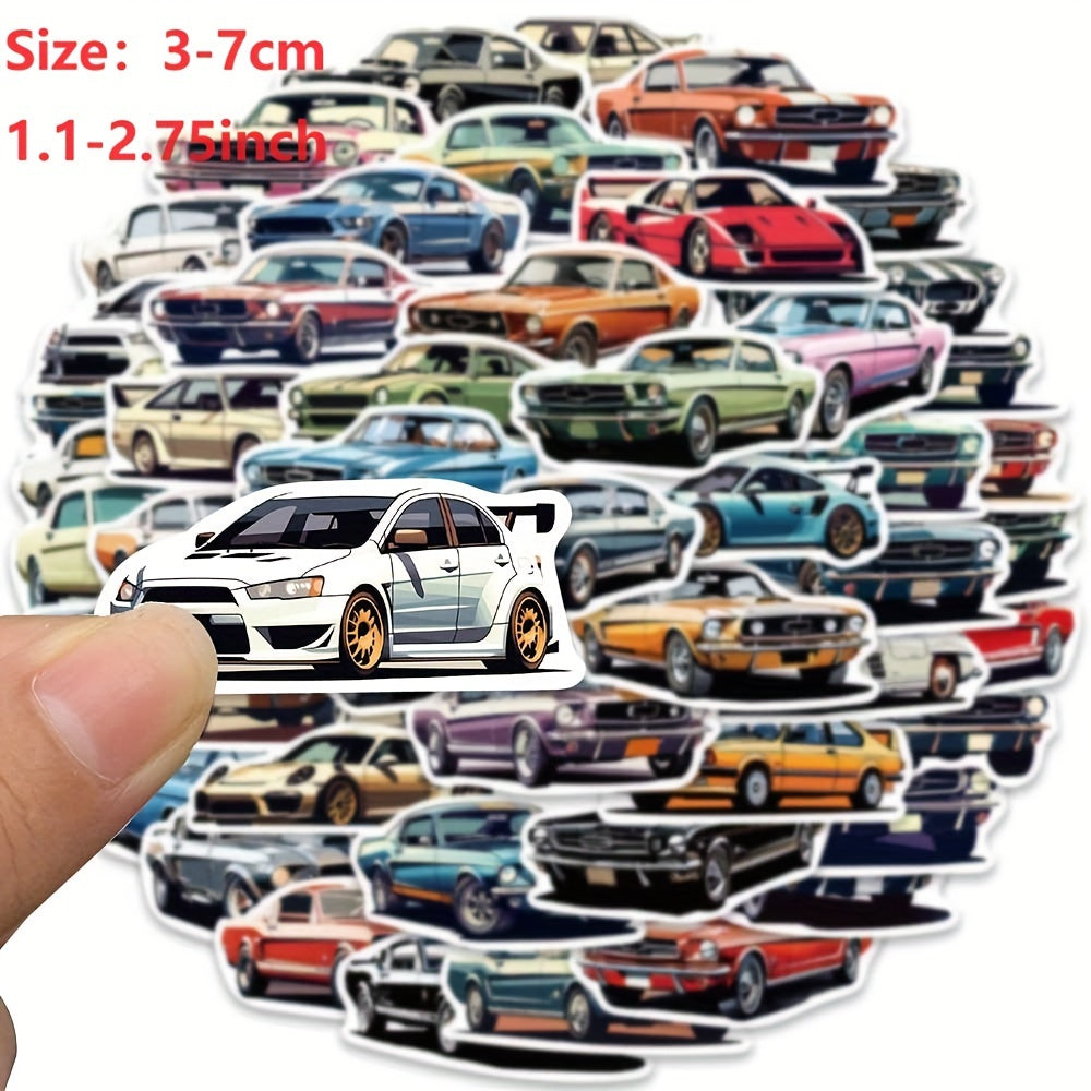 50pcs Car JDM Stickers For Luggage Guitar Skateboard Motorcycle DIY