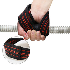 2pcs Weightlifting Fitness Cotton Non slip 8 shaped Moving Belt Pull up Grip