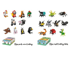 20pcs Insects & Animal Building Blocks: Spiders, Scorpions, Ants, Sheep, Cows