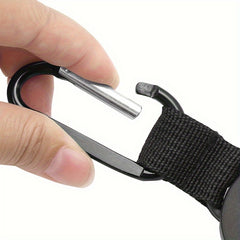Retractable Anti-theft Keychain with Steel Wire Rope Carabiner