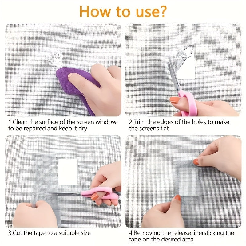 Repair Tape Self-adhesive Net Door Fix Patch Anti Insect Mosquito Mesh