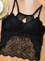 Floral Lace Cami Top Backless Women's Lingerie