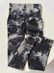 Tie Dye High Stretch Yoga Leggings High Waist Quick Drying Sports Leggings