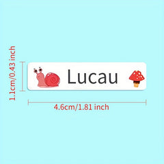 Cartoon Waterproof Name Sticky Lable - Customized for School & Home - 40-120pcs