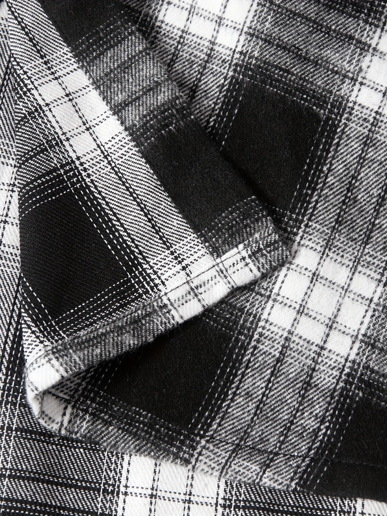 Men's Plaid Button Up Long Sleeve Shirt Loose Comfy Shirt