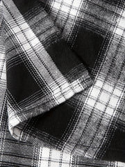 Men's Plaid Button Up Long Sleeve Shirt Loose Comfy Shirt