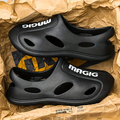 Men's Casual Non Slip Water Shoes Closed Toe Beach Sandals
