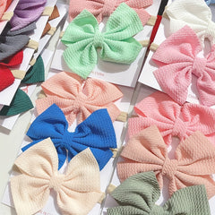 3pcs Baby Girls Bowknot Elastic Headband Hair Accessories