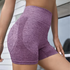 High Waist Breathable Yoga Sporty Short Tummy Control Butt Lifting