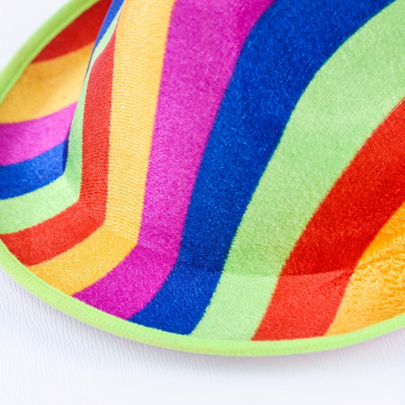 Rainbow Pride Fedora Cap Short Brim Felt Hat LGBT Jazz Hats