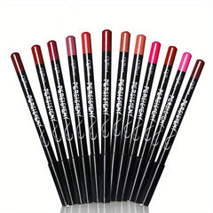 12 Colors Matte Lip Liner Pencil Set Waterproof Long Lasting Velvet Lip Liners