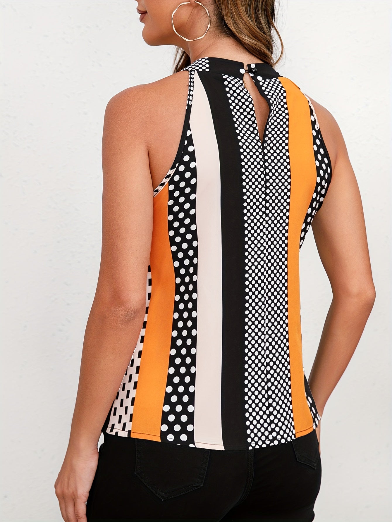 Halter Neck Sleeveless Top Summer Women's Clothing