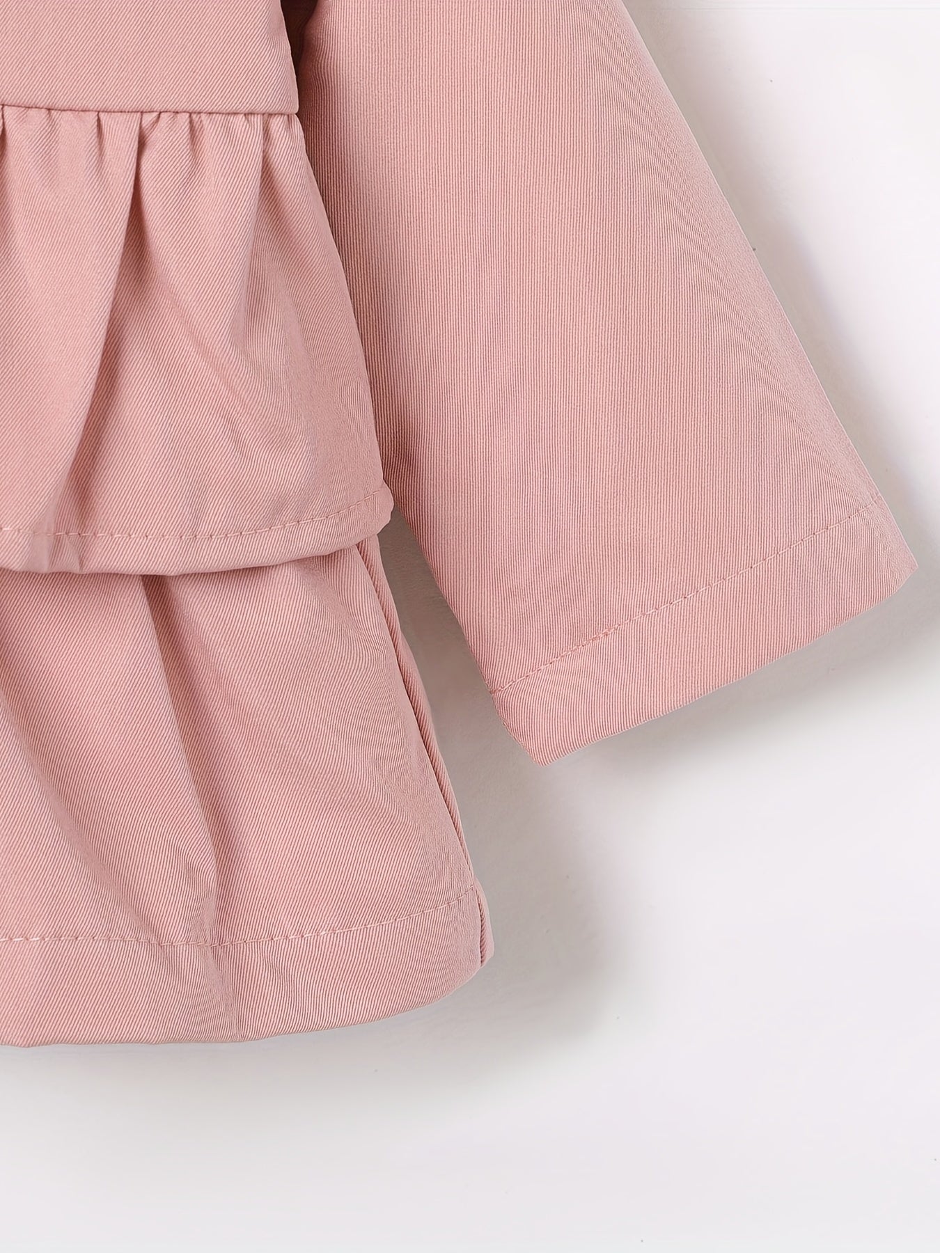 Cute Toddler Girls' Ruffle Trim Hooded Coat