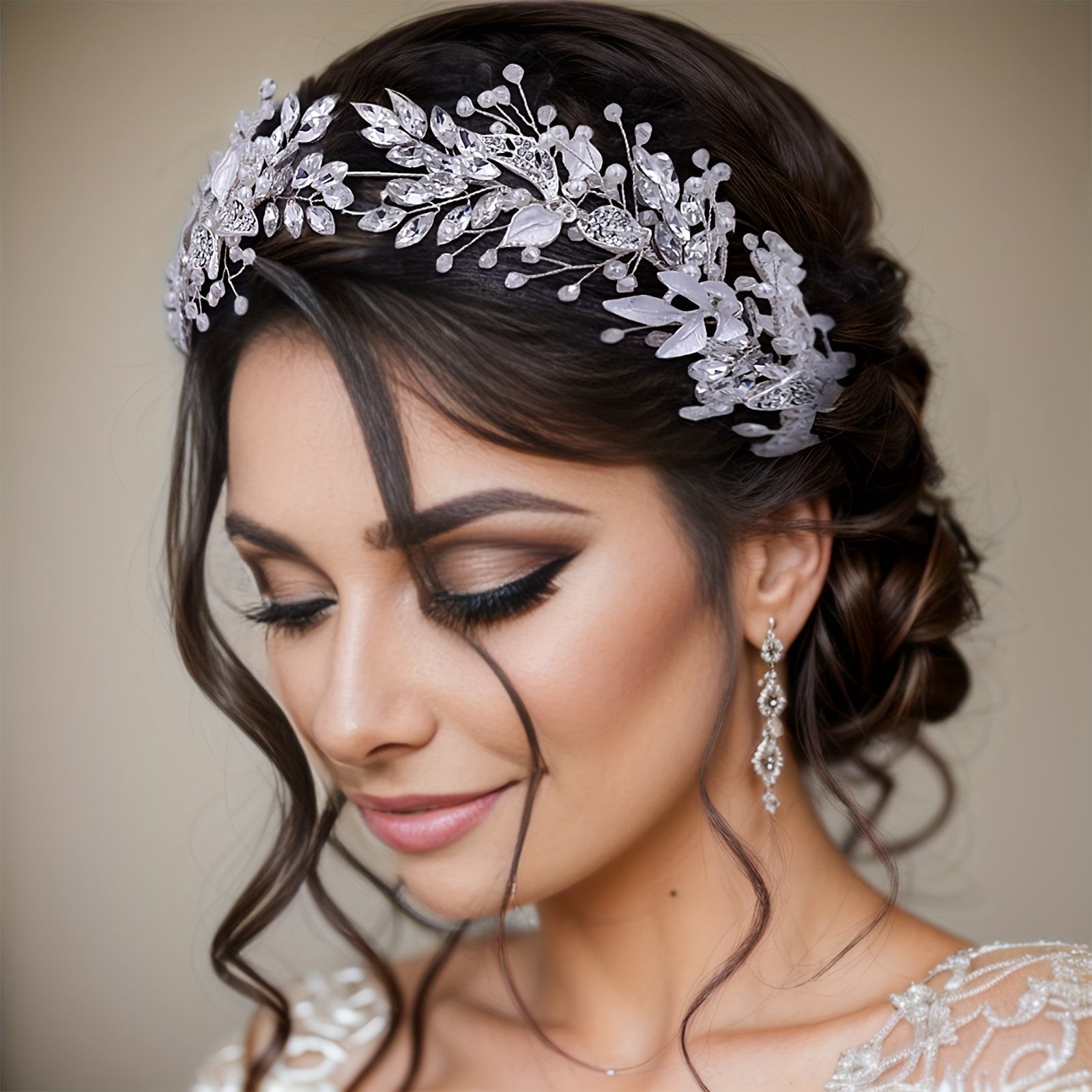Beaded Jewelry Headband Rhinestone Headwear Bridal Wedding Dress Hair Accessorie