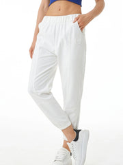 Ankle Length Harem Banded Slimming Pants Elastic Waist Female Trousers