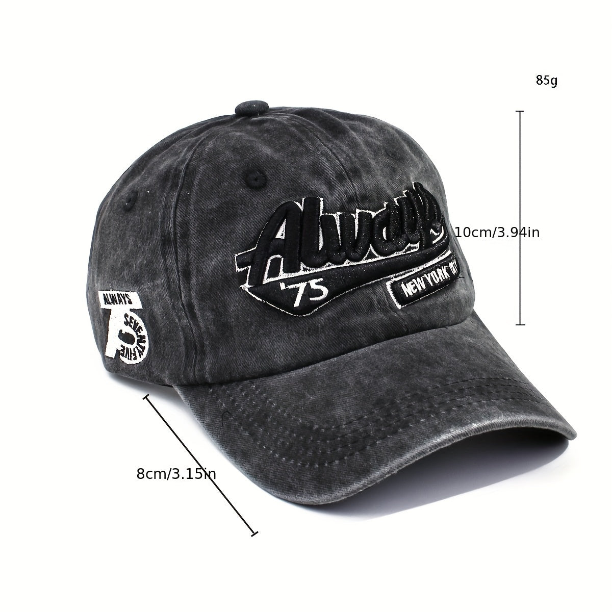 American Retro Hats Women Do Old Baseball Cap Washed Denim Cap