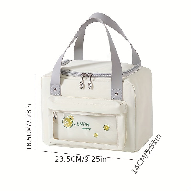 Large Capacity Japanese Lunch Bag Insulated Bento Picnic Office Work Waterproof
