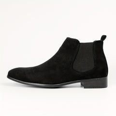 Men's Chelsea Boots Dress Casual Ankle Boots Slip On Shoes For Camping