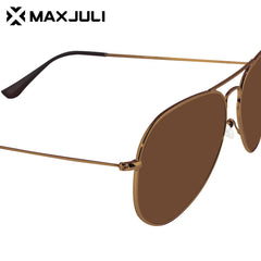 MAXJULI Polarized Aviator XL Sunglasses Metal Frame 8810