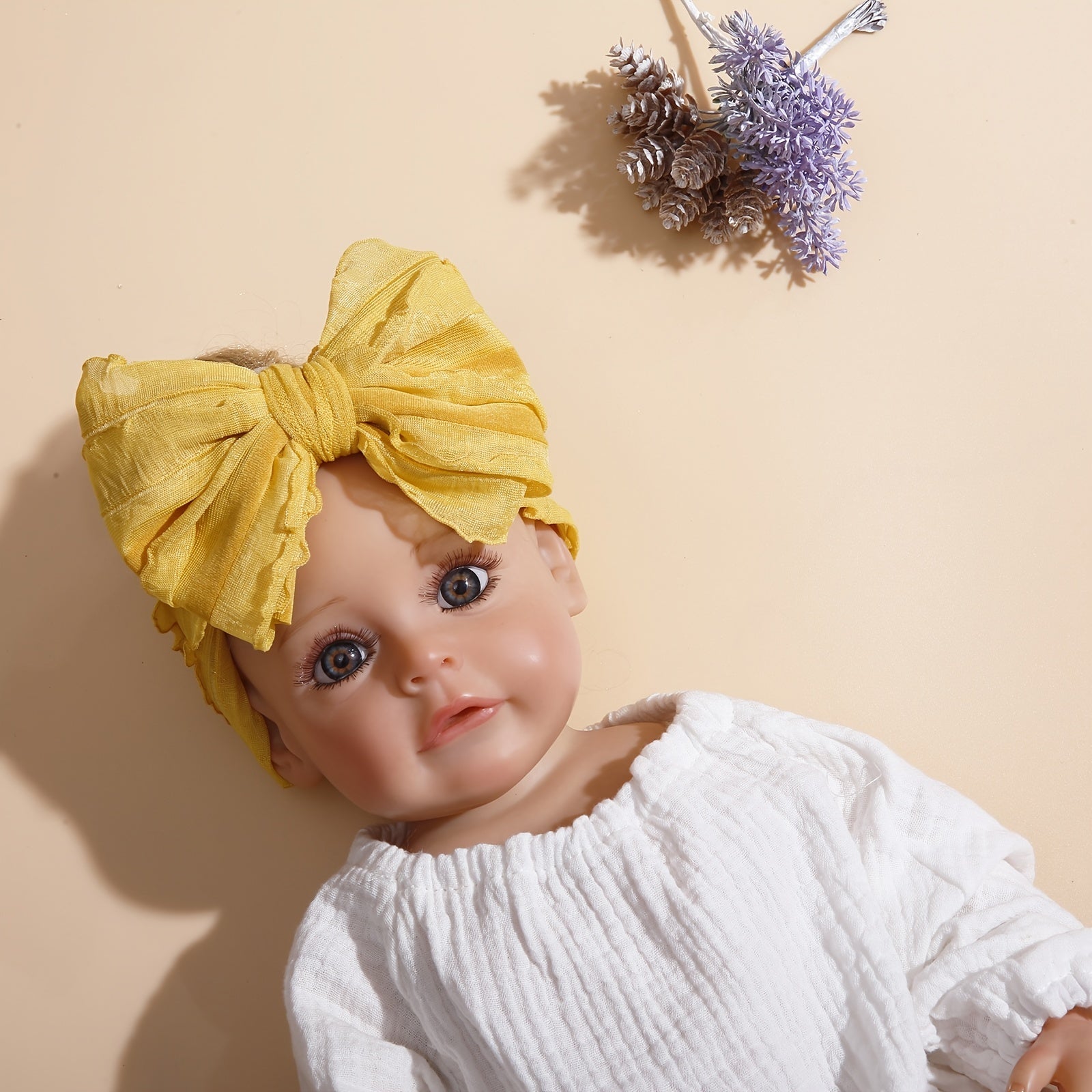 Baby Girls Mesh Lace Bow Headband Hair Accessories
