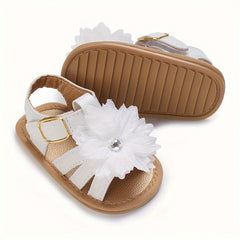 Baby Girls Flower Open Toe Sandals Lightweight Anti Slip Sandals