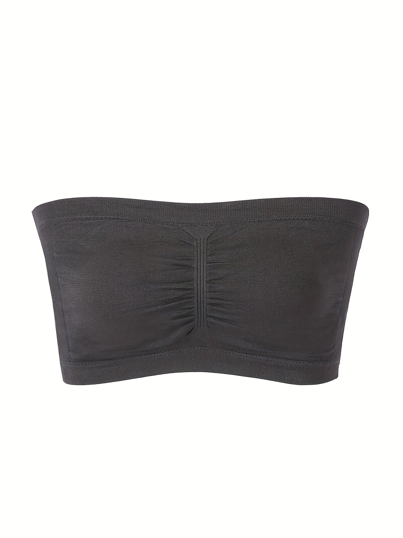 2pcs Strapless Bandeau Bras Soft Stretch Everyday Bra Women's Lingerie