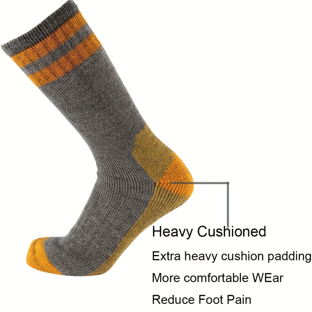 Moisture Wicking Woolen Crew Socks for Hiking & Outdoors