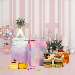 12pcs Pink Princess & Mermaid Unicorn Party Favor Bags for Girls