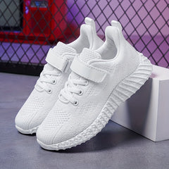 Boys' Breathable Knit Running Shoes Soft Sole Sneakers Non Slip