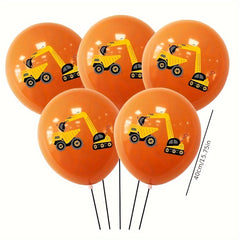 Construction Truck Balloons 18pcs Party Decorations