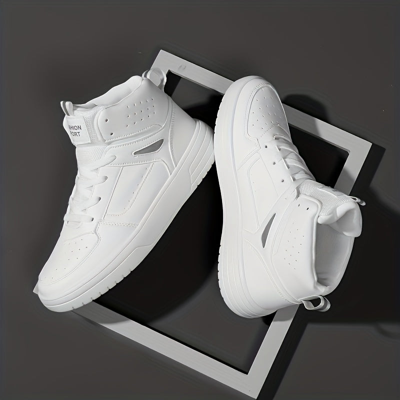 Women's Mid Top Sneakers Comfortable Closed Toe Lace Up Shoes
