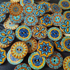 50pcs Random Boho Style Buckle Coat Button DIY Crafts Clothing Sewing