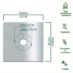 4pcs Stove Surface Protection Pad Stovetop Burner Cover