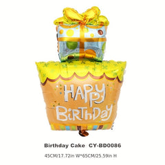 5pcs Cake Shaped Balloon Set Birthday Party Decoration