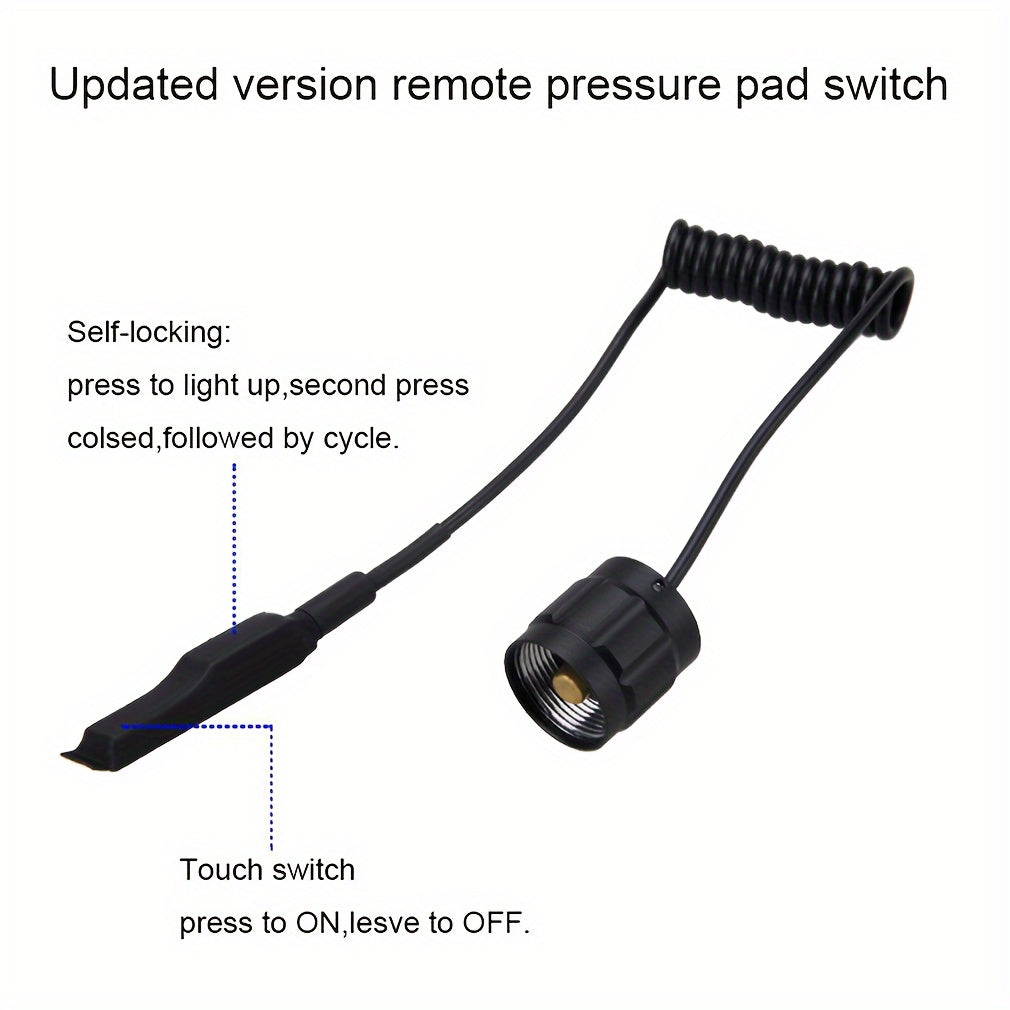 USB Rechargeable Flashlight with Mouse Tail Switch